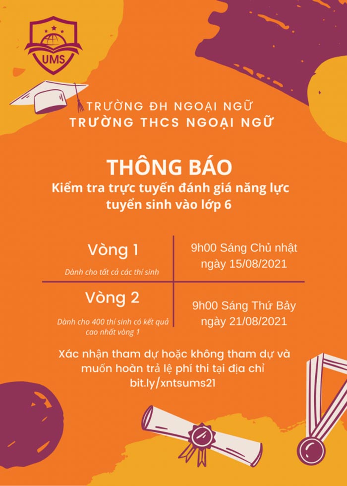 Tuyển sinh lớp 6 trường chuyên Ngoại Ngữ