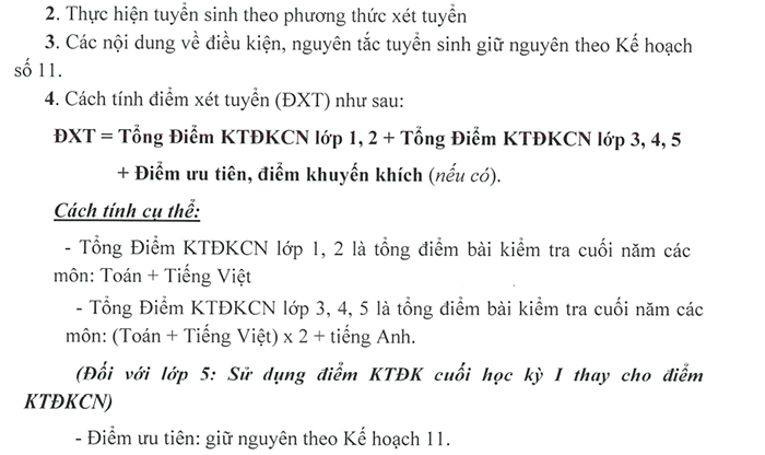 Trường THCS Nam Từ Liêm tuyển sinh