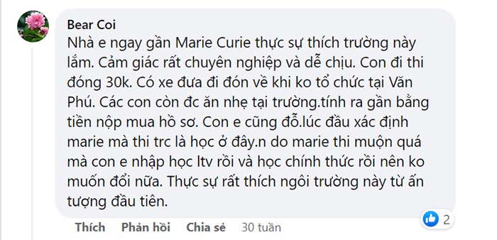 Review trường Marie Curie có tốt không