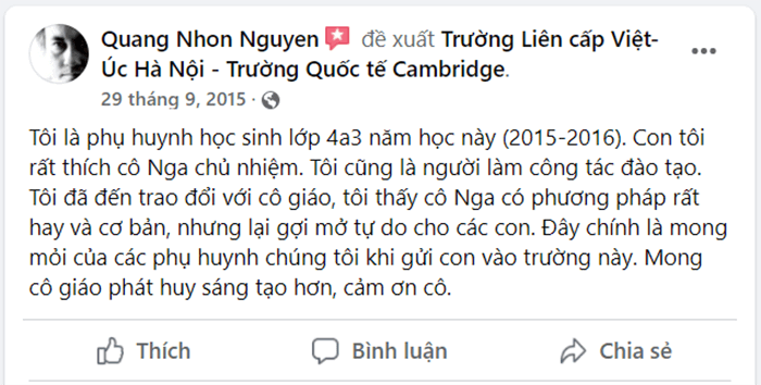 Trường Việt Úc Hà Nội có tốt không